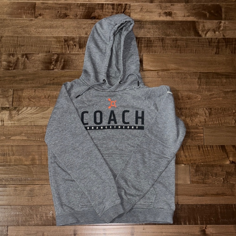 Orangetheory Coach Grey Hoodie Sweater